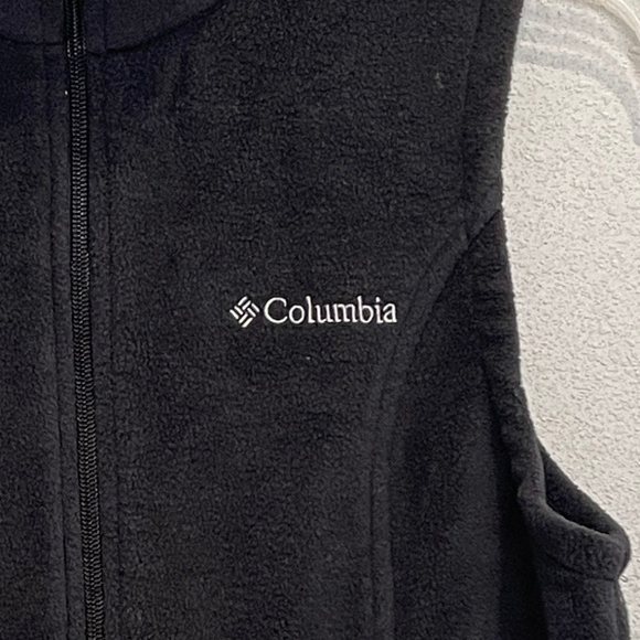 Columbia Black Fleece Vest Excellent Condition Women's Medium Warm - Picture 4 of 6